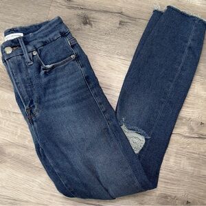 GUC Good American Skinny Jeans Size 00 / 24 Stretchy Jeggings 058